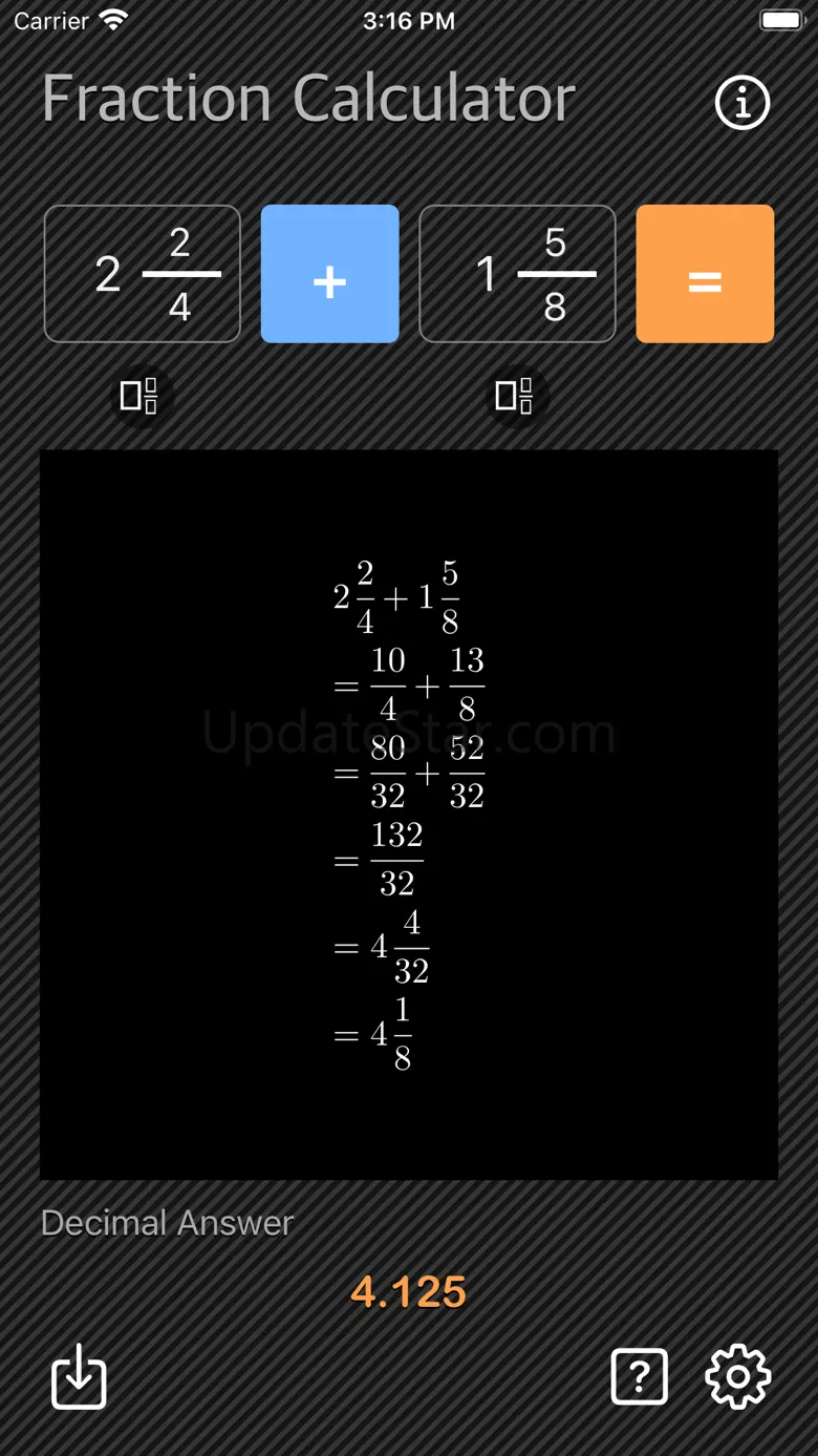 Fraction Calculator - Math 1.0