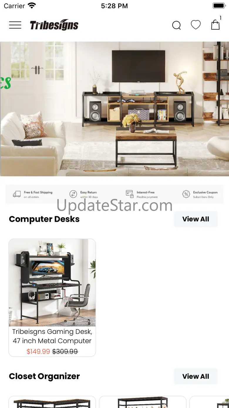 Tribesigns – Shop Furniture 1.2.2