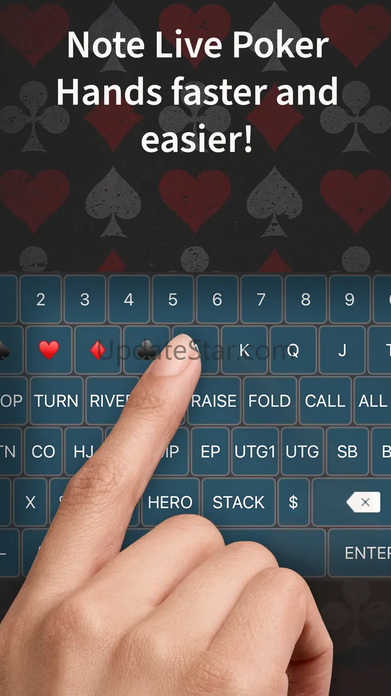 Poker Hand History Keyboard 1.6