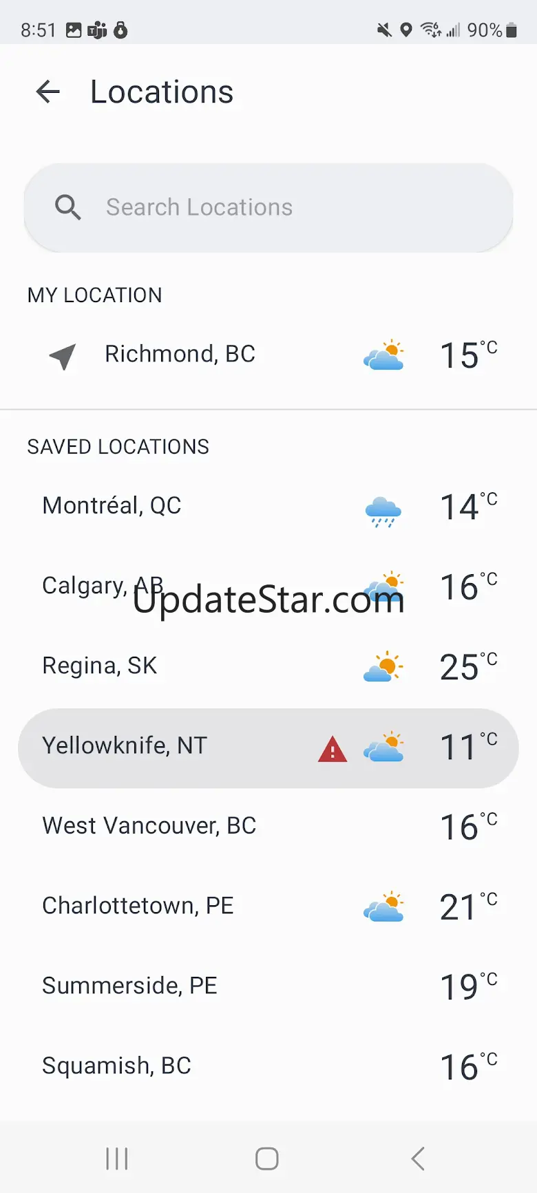WeatherCAN 2.1.0build179