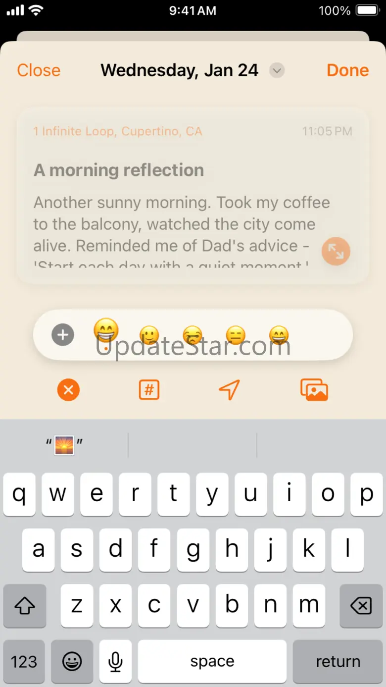 Sunrise Journal 1.1.0