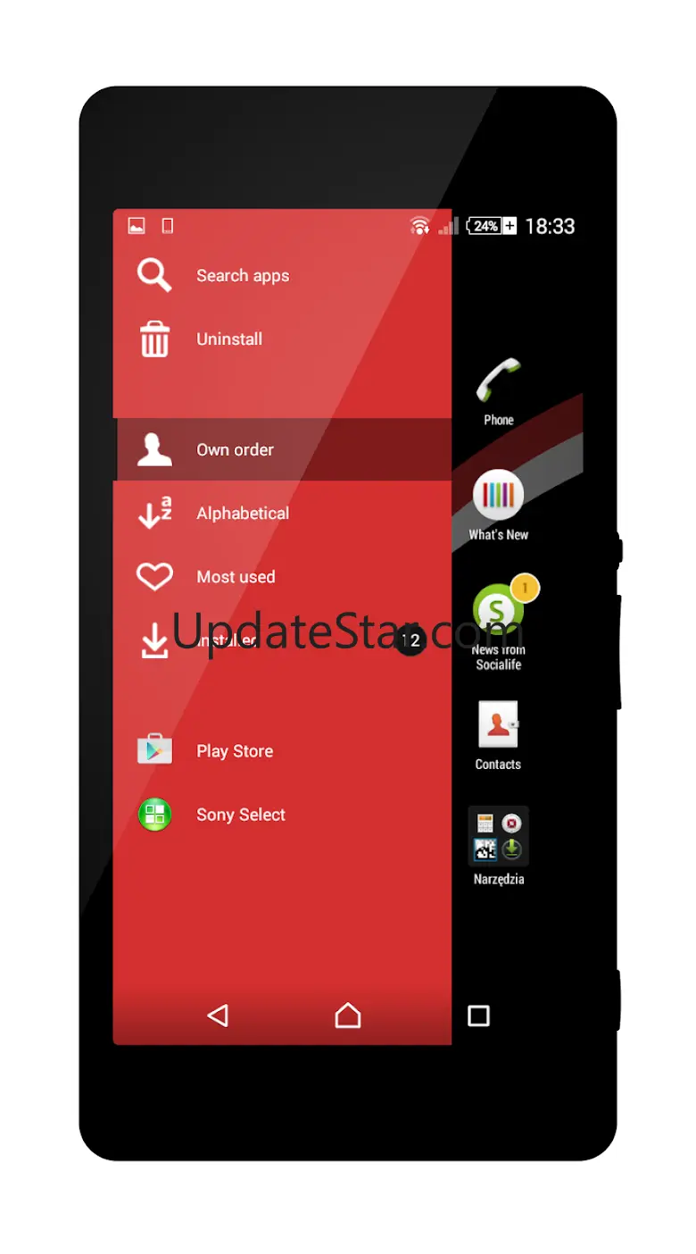 Black - Red Theme for Xperia 1.0.8