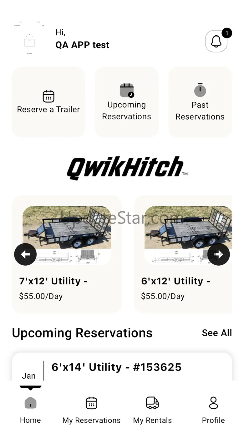 Qwikhitch Trailer Rental 1.1.0