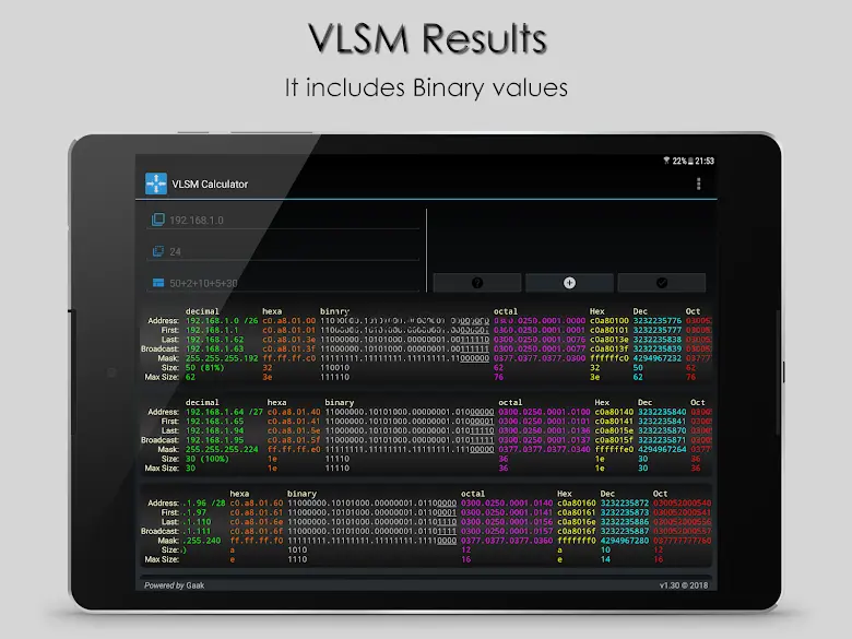 VLSM Calculator 1.33