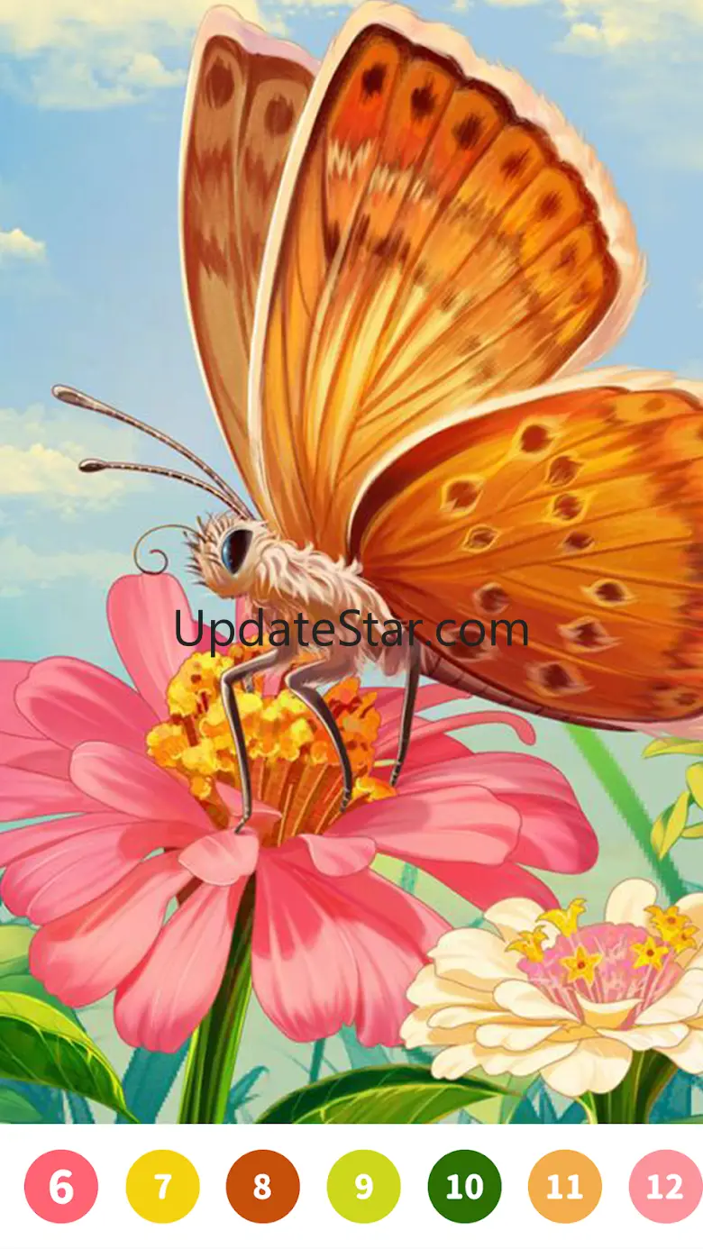 Butterfly Paint by Number Game 1.7