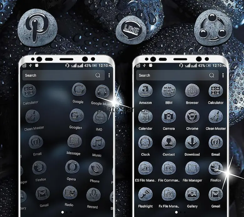 Black Stone Launcher Theme 2.6