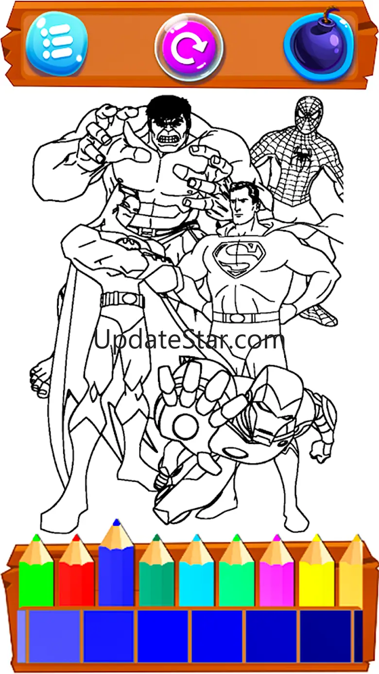 Super Hero Cartoons Coloring 1.0.5