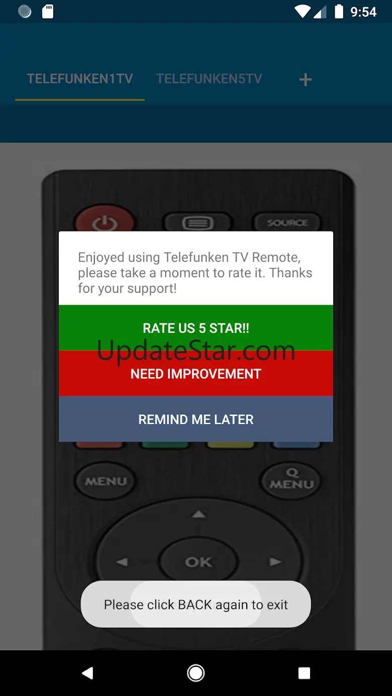 Telefunken TV Remote Control 1.1.9