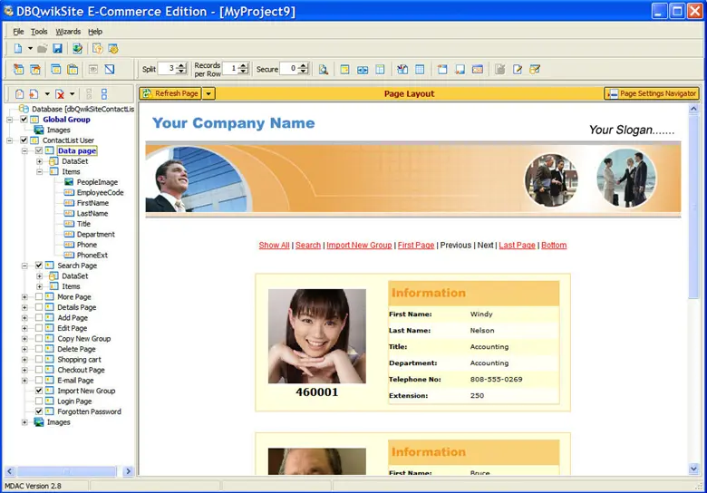 dbQwikSite Professional 5.2