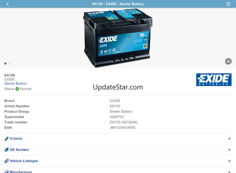 EXIDE Battery Finder 2.0.19