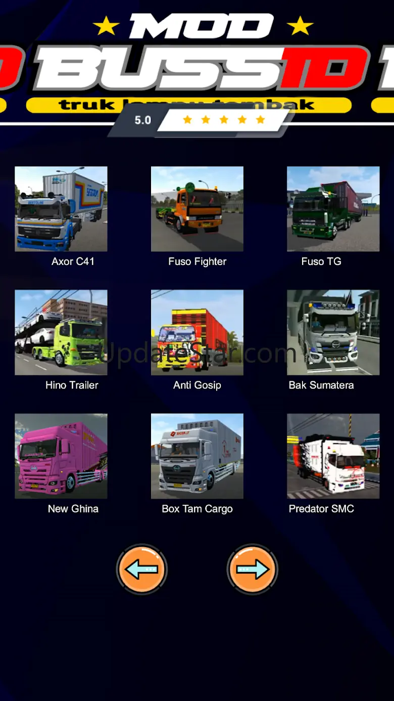Mod Bussid Truk Lampu Tembak