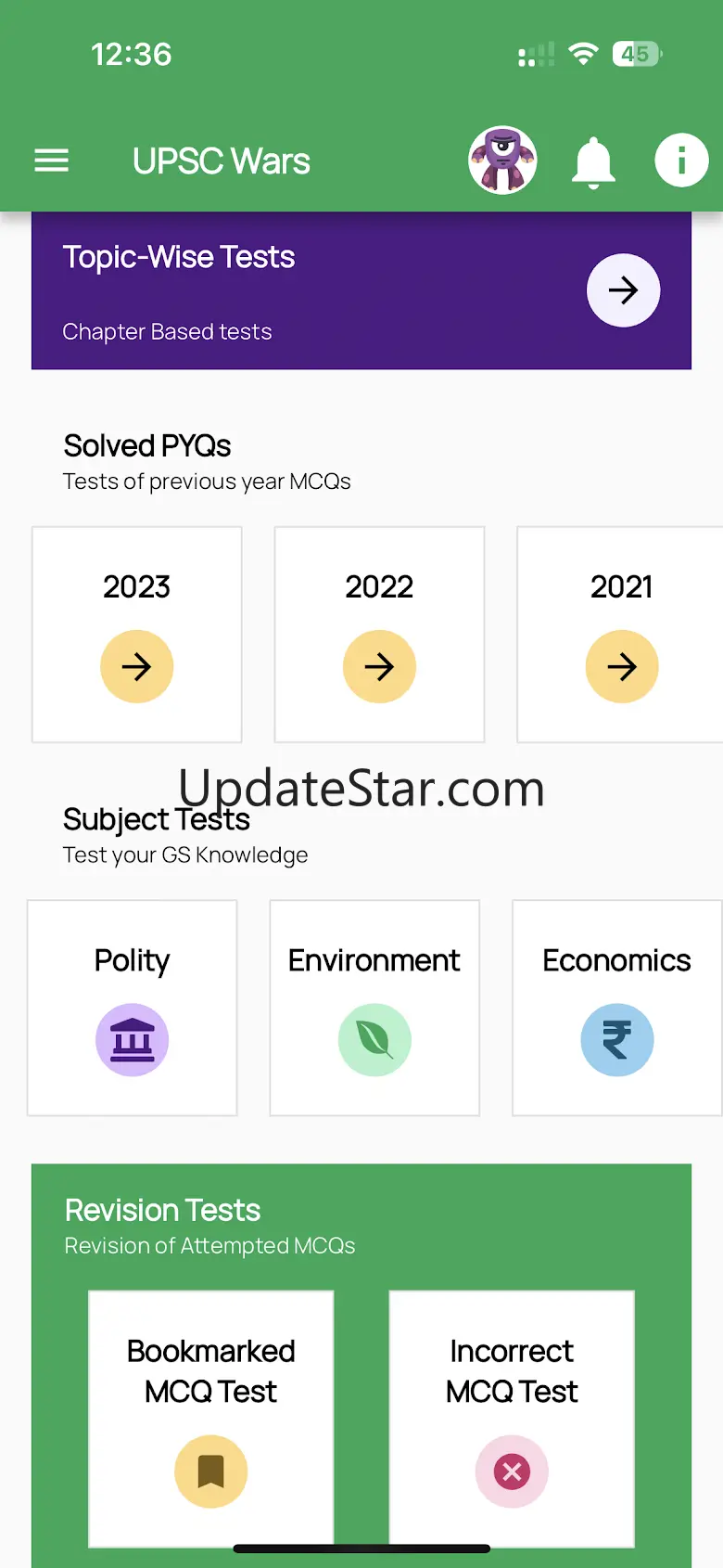 UpscWars: Prelims, PYQs, Games 16.0.2