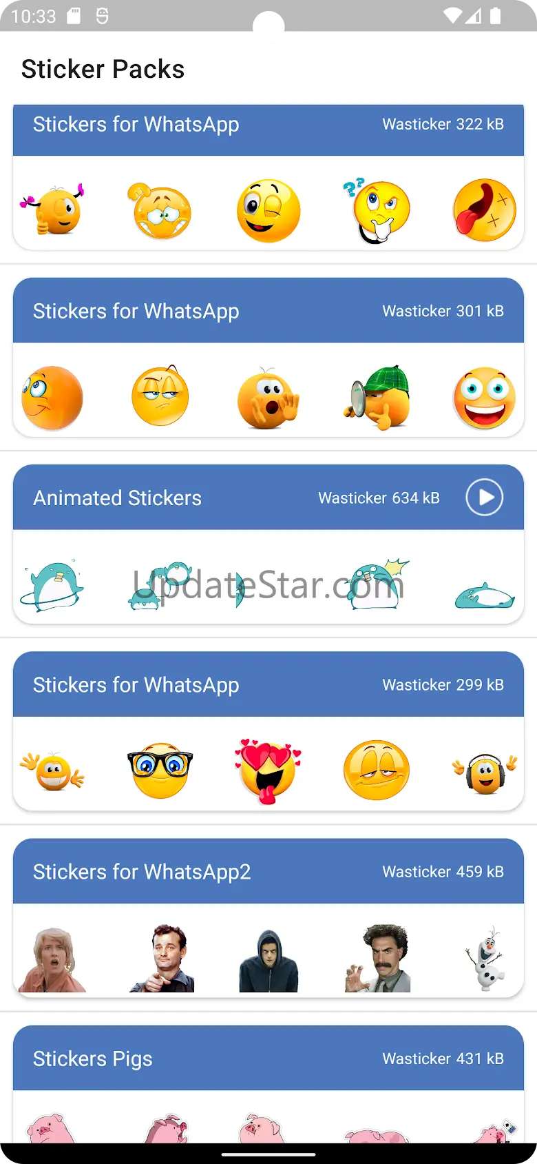 Wasticker emojis for whatsapp 5.2