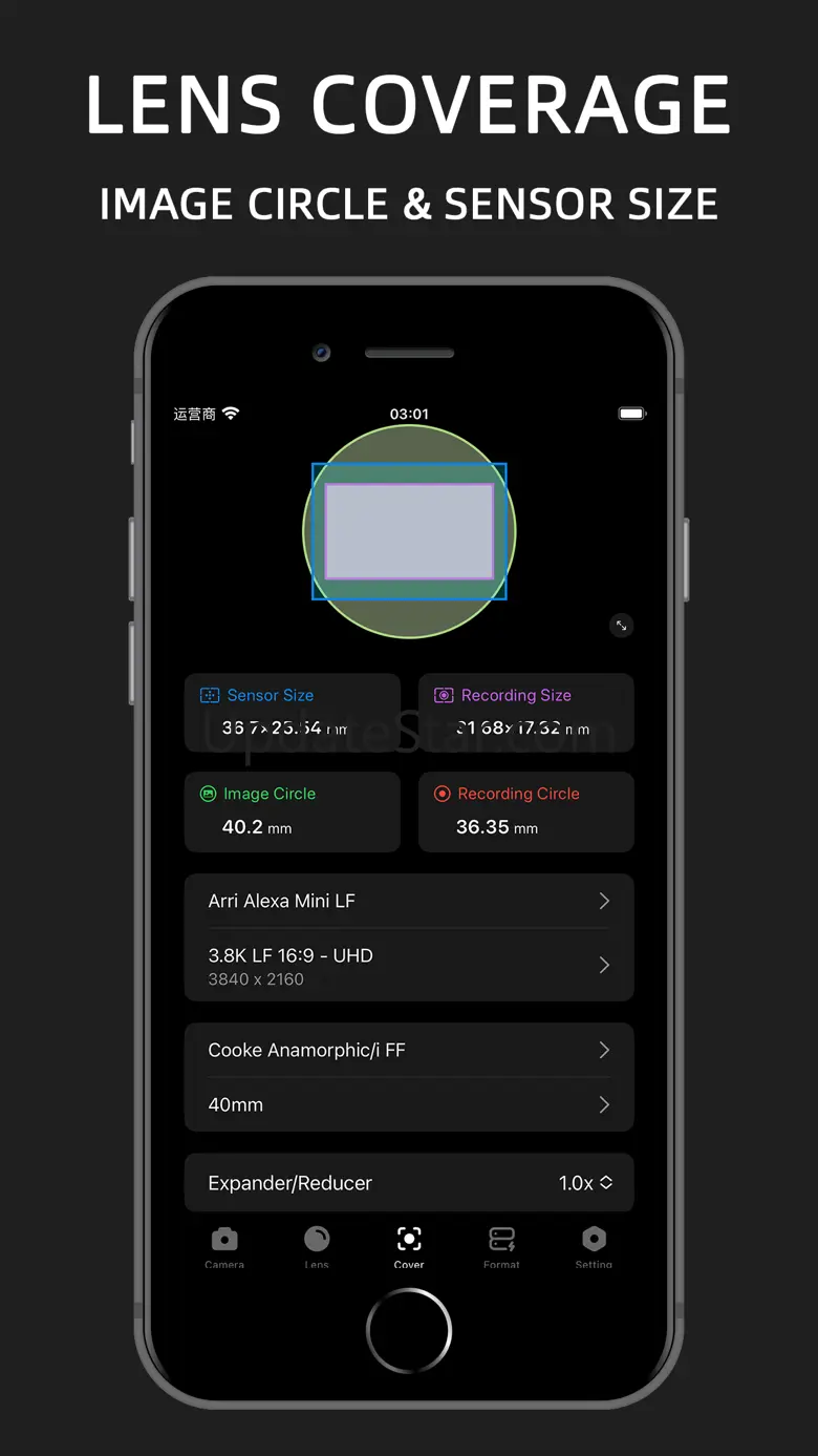 DPBOX:Cam&Lens Specs,Data Calc 1.6