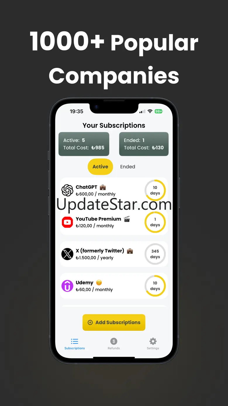 Cancel Subscriptions Refund + 1.0.2