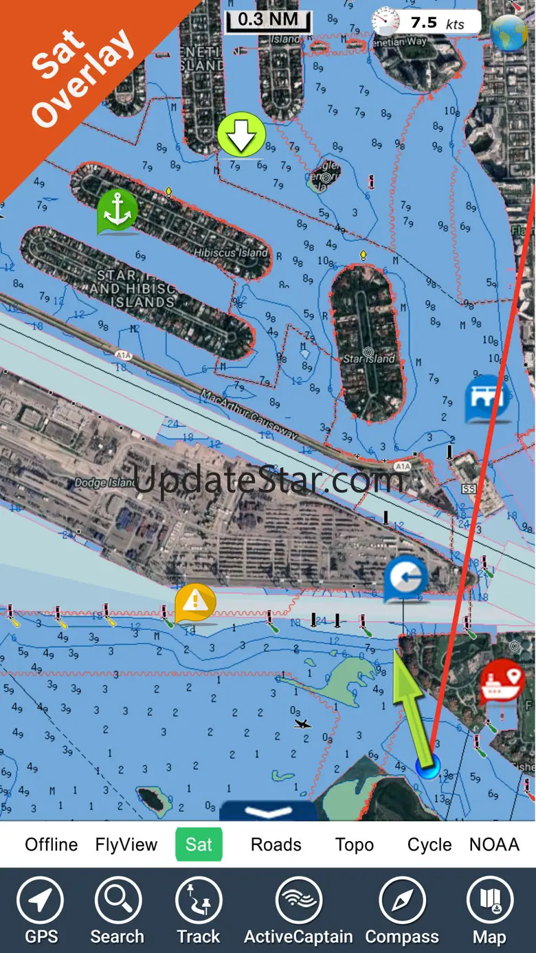 Marine Bahamas & Caribbean GPS 5.7