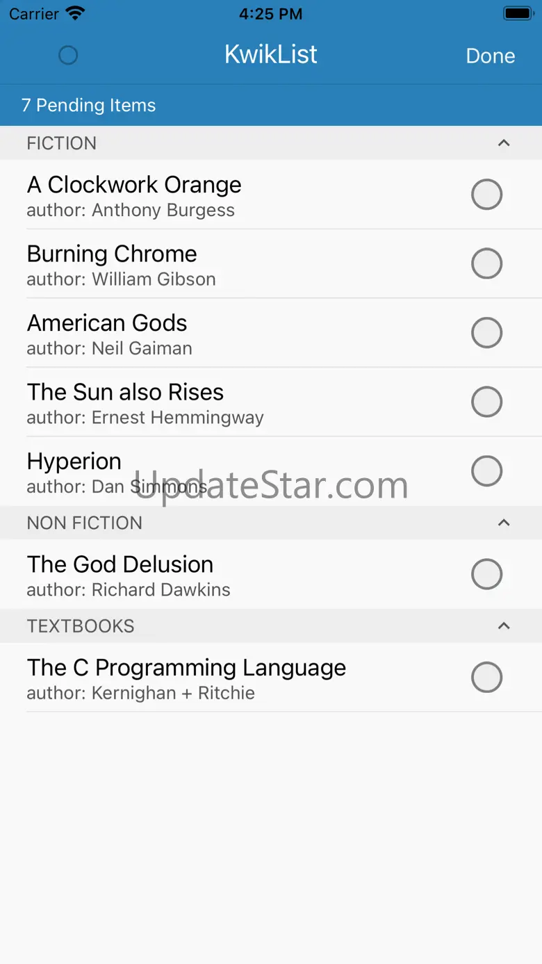 KwikList 6.8