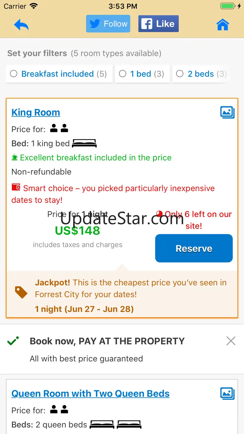 Hotels for Tablets 6.8