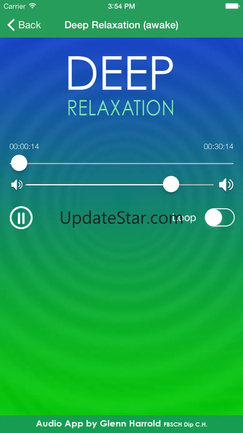 Deep Relaxation Hypnosis AudioApp-Glenn Harrold 5.1