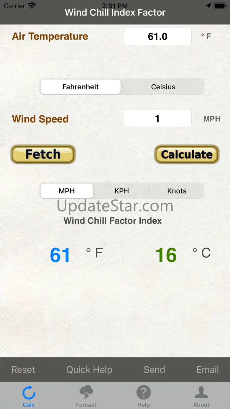 Wind Chill & Wind Speed 6.7
