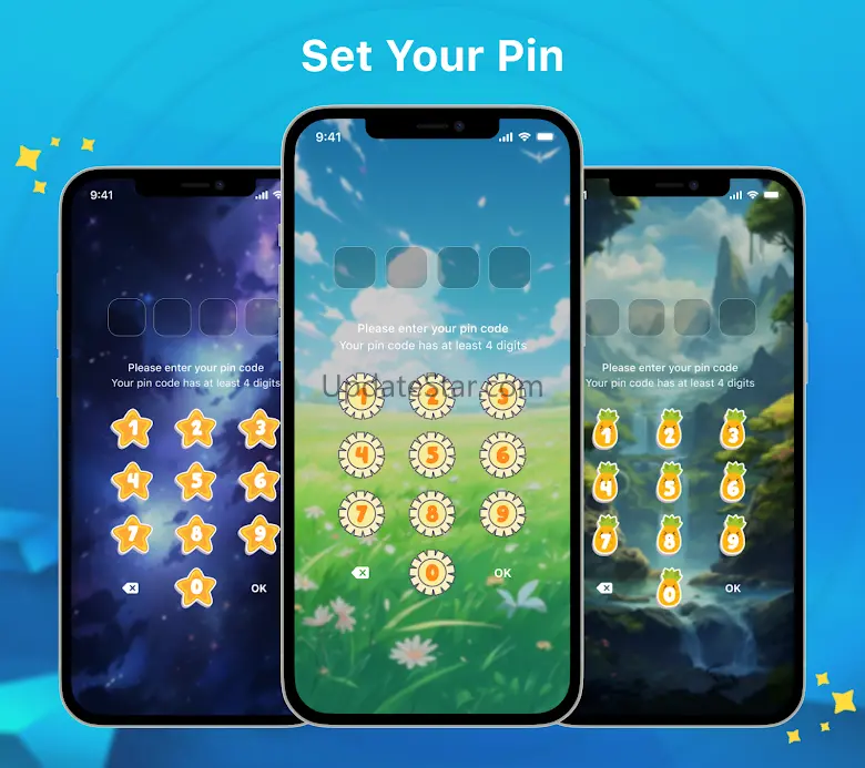 Pin Lock Screen Styles