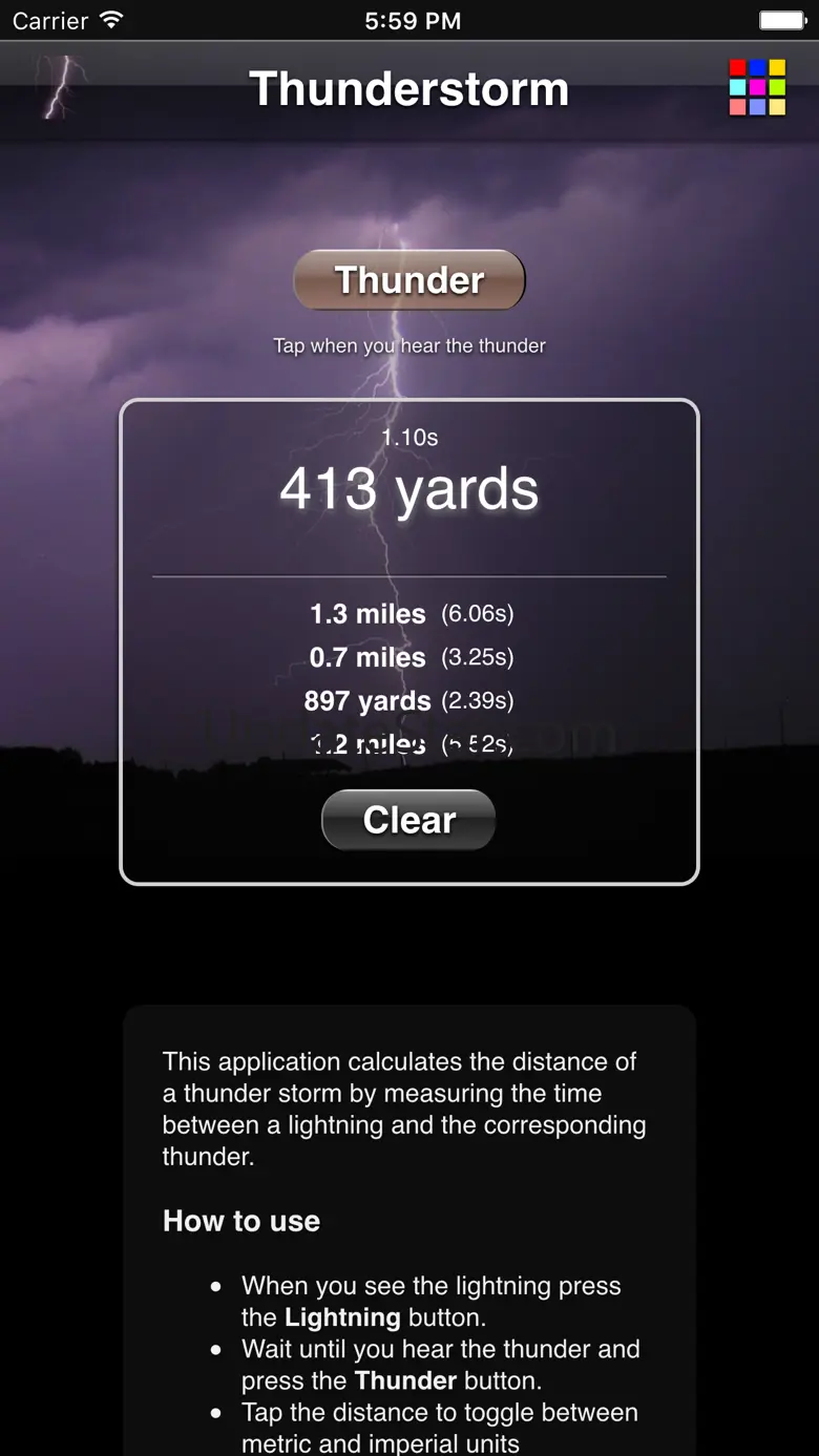 Thunderstorm Calculator 1.1.2