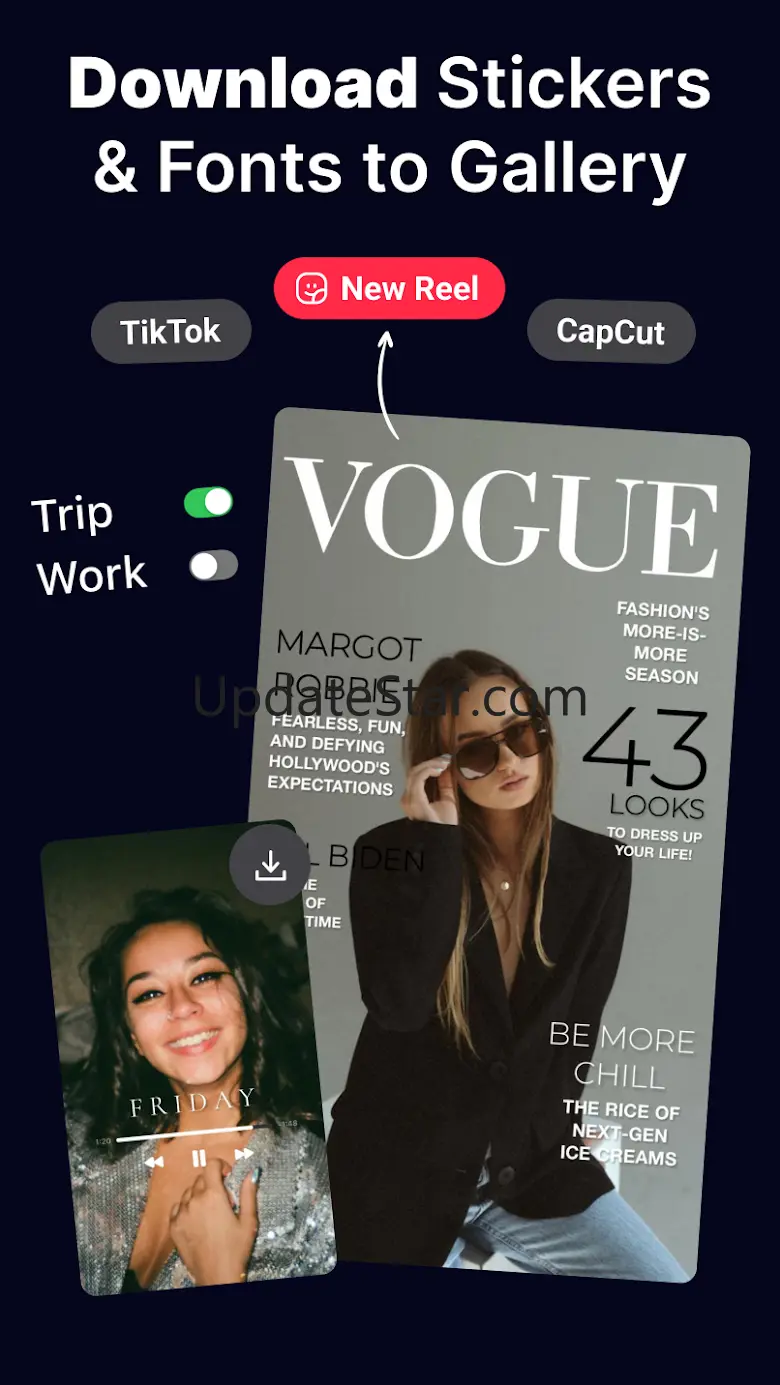Fonts & Stickers. Add text b.0.1.425