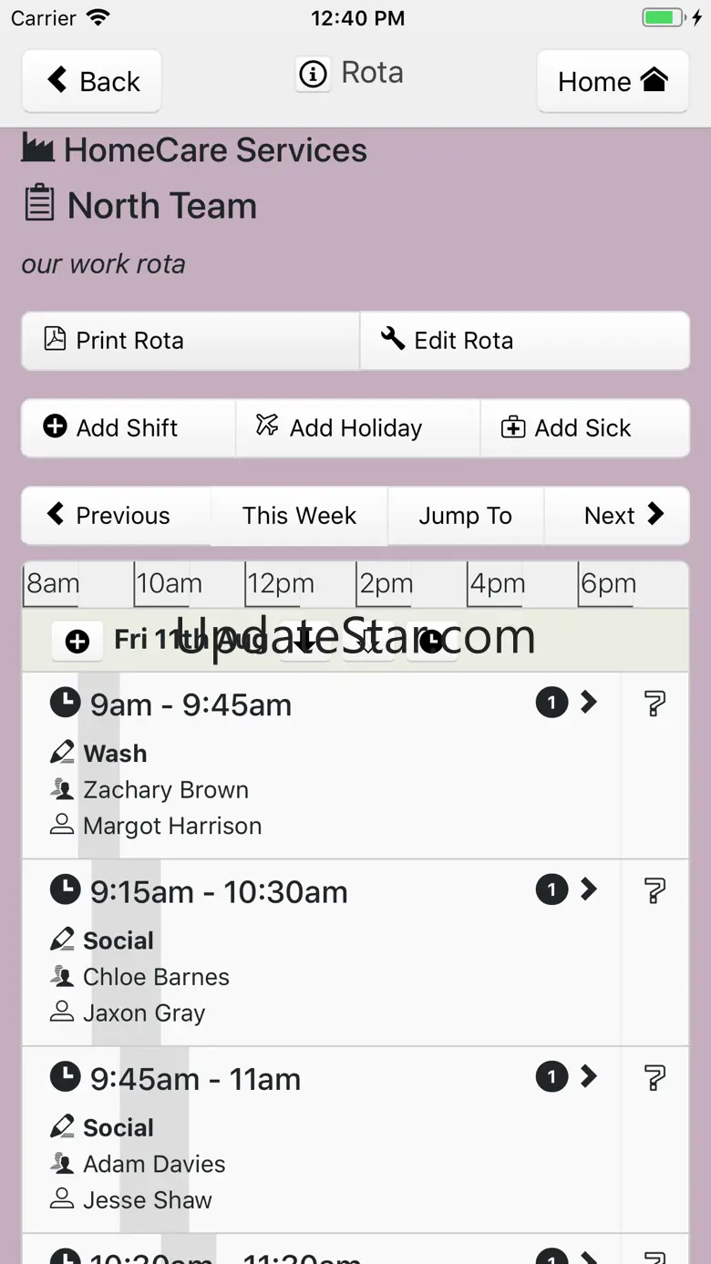 Rotaville - Work Rota Planning 64.6.4