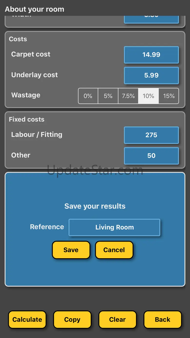 Carpet calculator / estimator 2.0.0