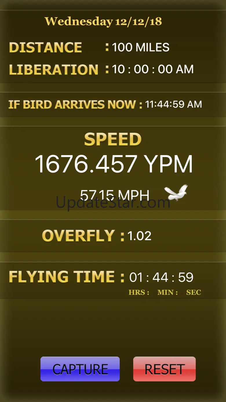 PIGEON RACING SPEED CALCULATOR 6.1