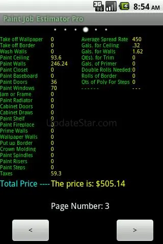 Painting job estimator 111515