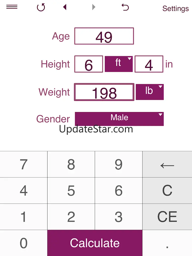 TDEE + BMR + BMI Calculator 2.0.8