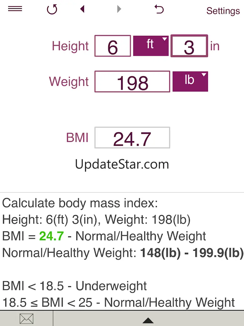 TDEE + BMR + BMI Calculator 2.0.8
