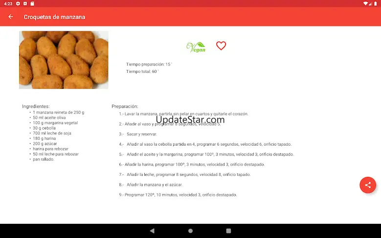 Recetas para Monsieur Cuisine 1.1.1