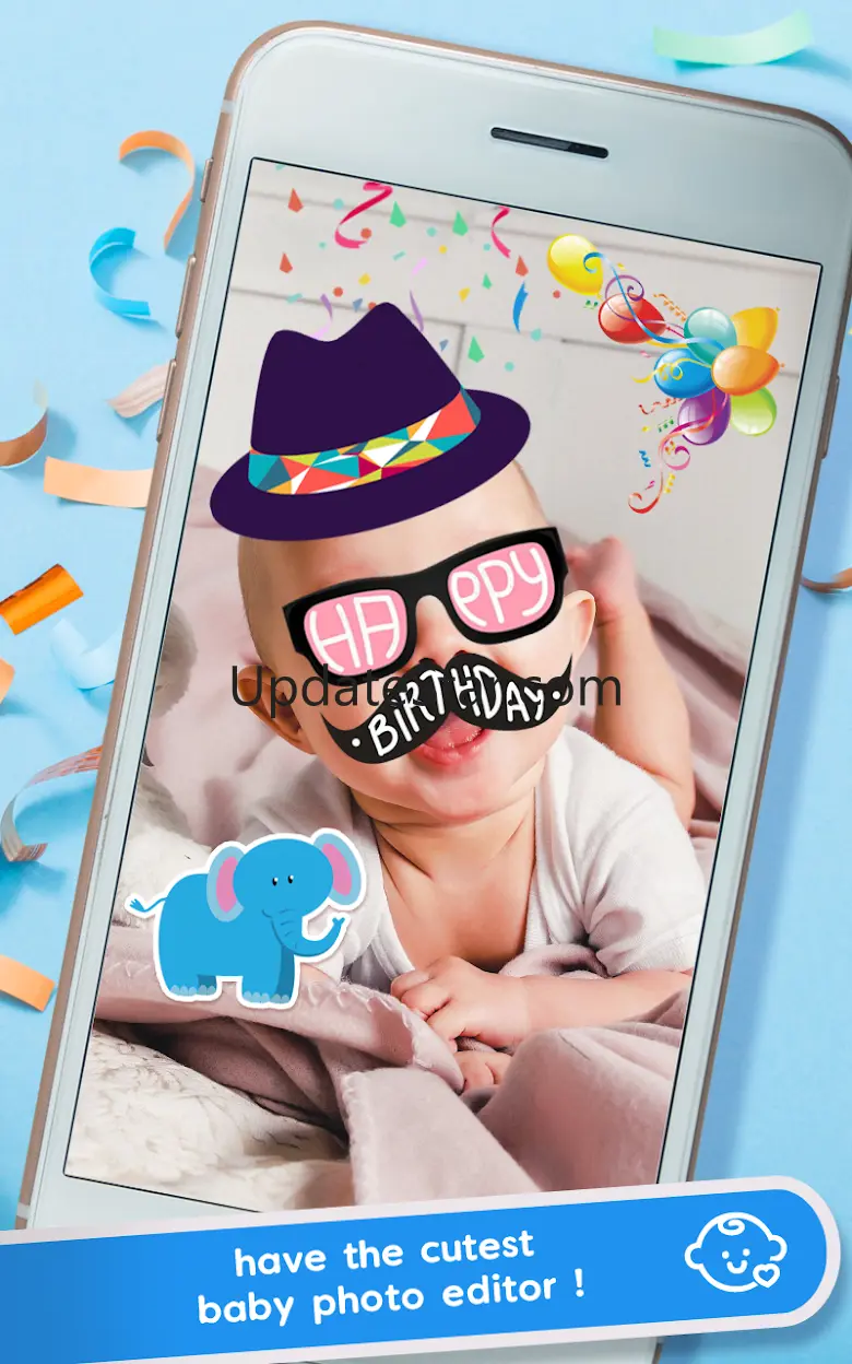 Baby Birthday Stickers 1.0