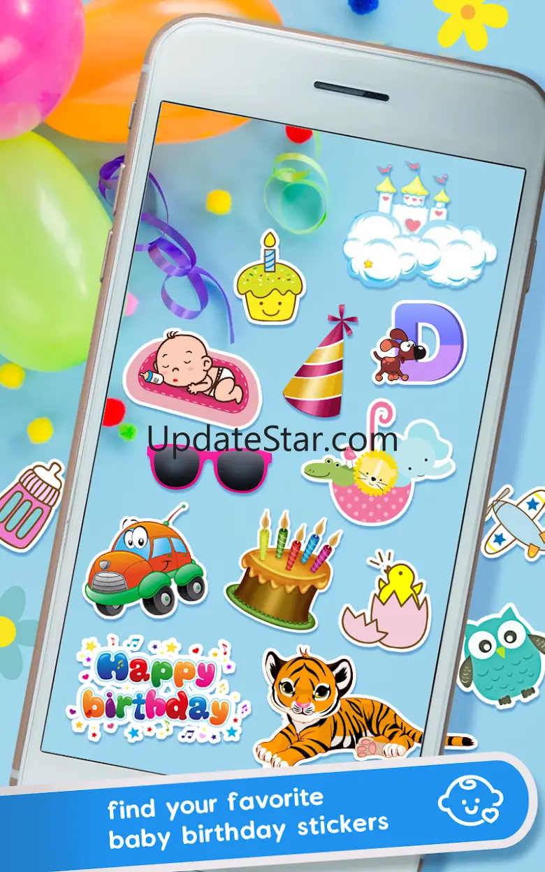 Baby Birthday Stickers 1.0