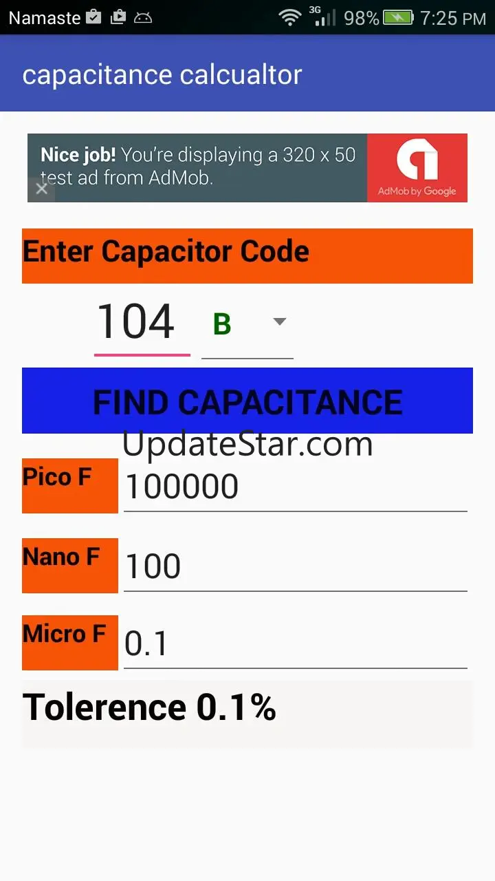 Capacitance code Calculator 2.0