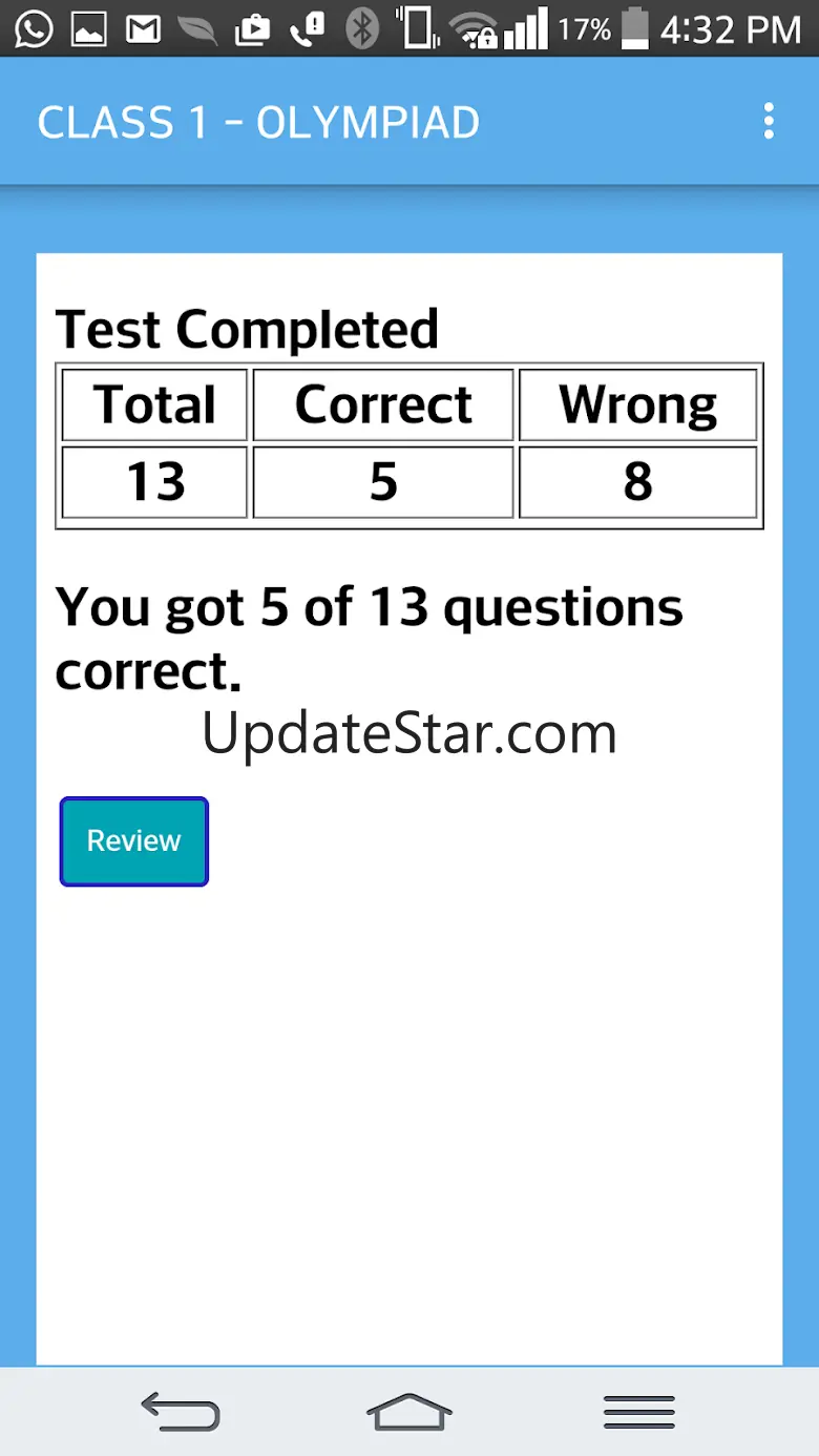 CLASS 5 - OLYMPIAD 8.0