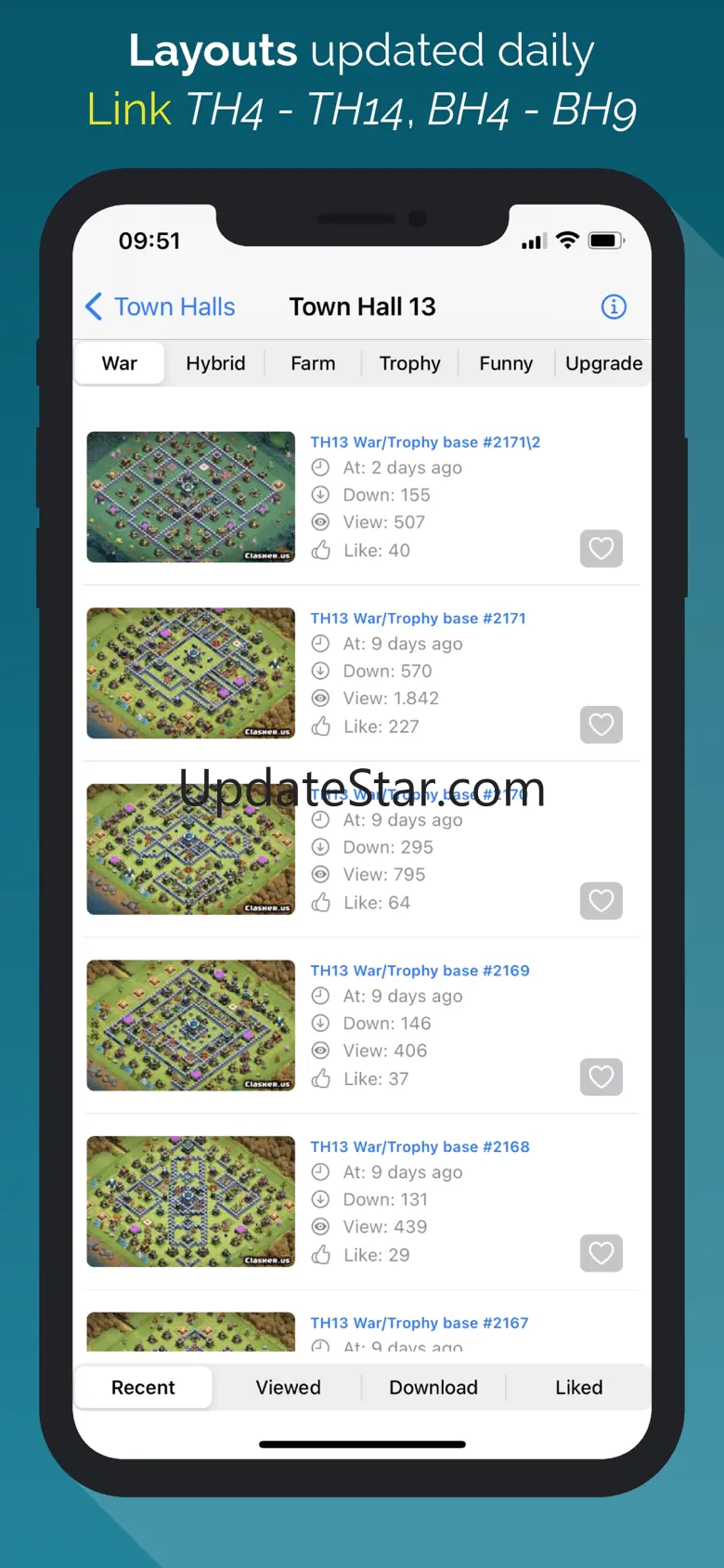 Maps for Clash Of Clans 1.344