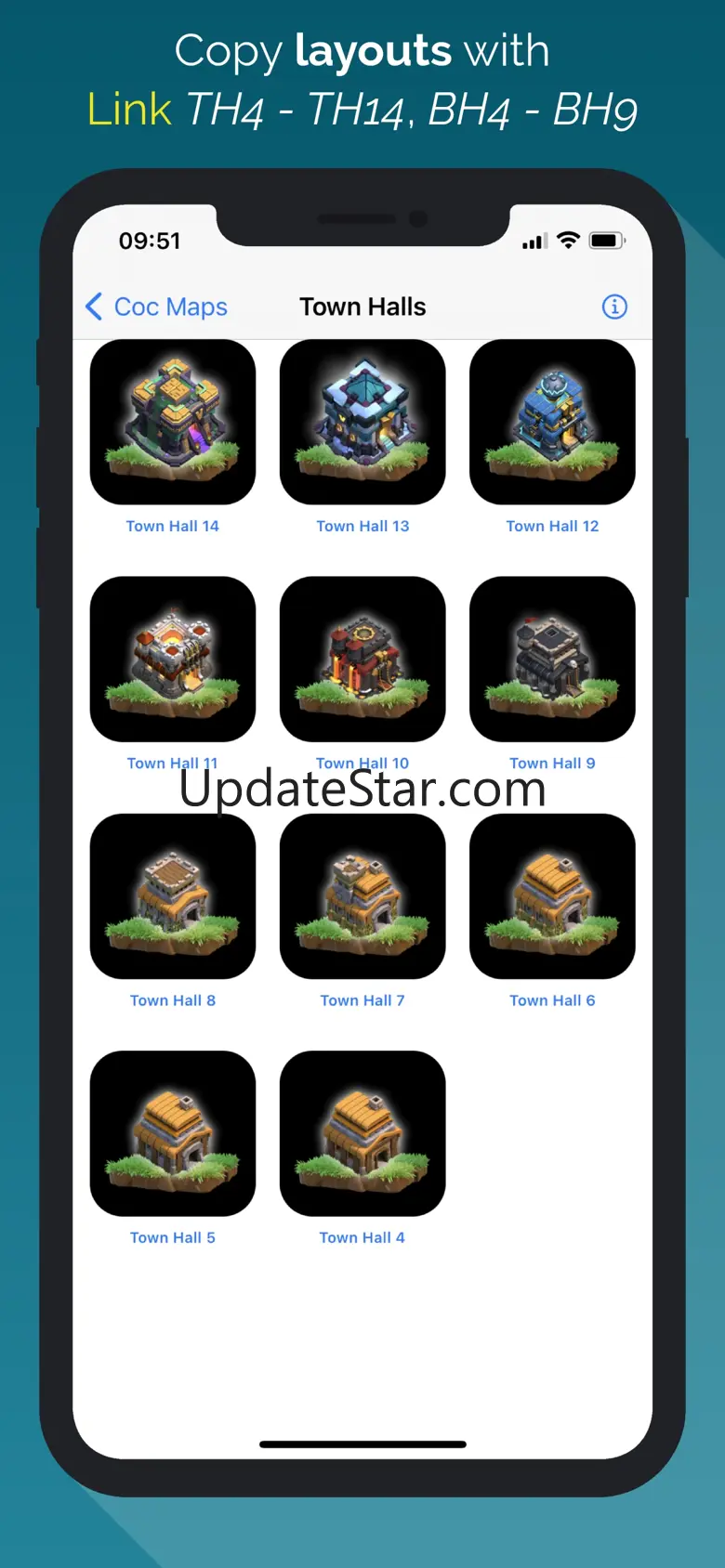 Maps for Clash Of Clans 1.344
