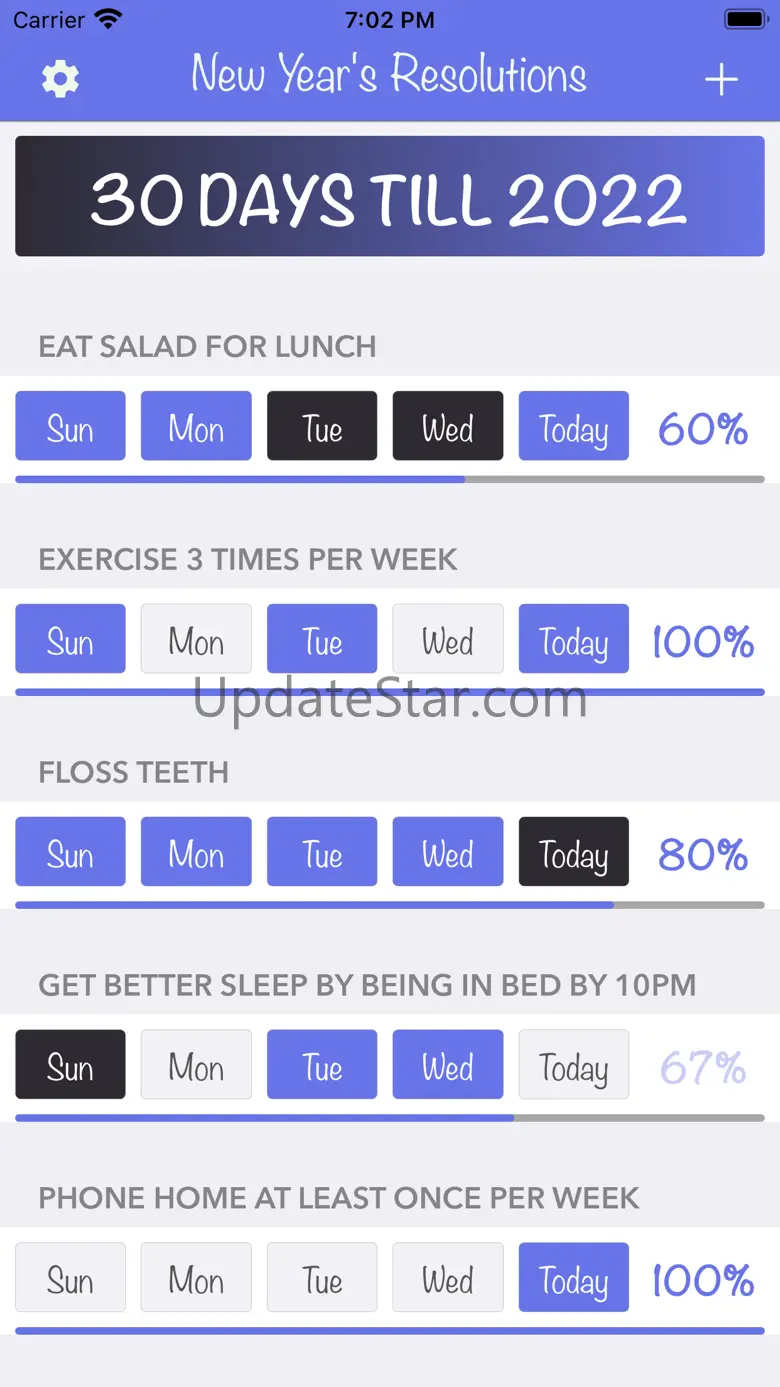 New Year's Resolutions Tracker 1.2.2