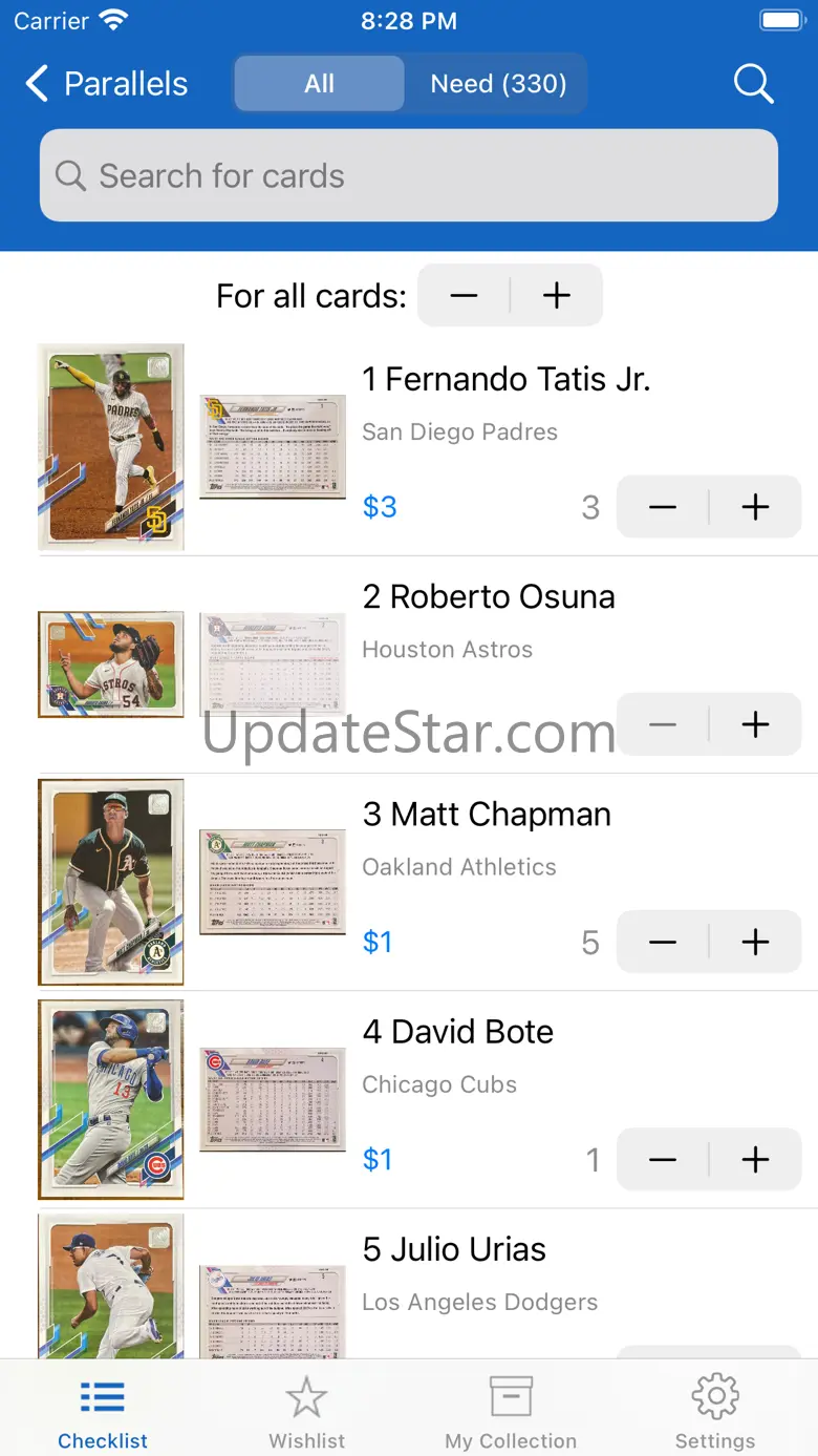 iCollect Trading Cards Scanner 9.0.5