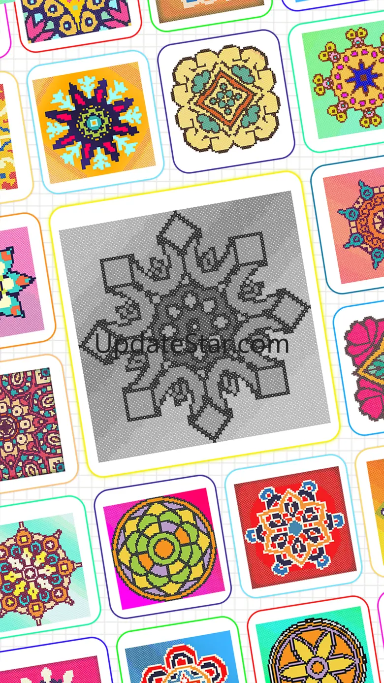 Mandala Cross Stitch Coloring 1.4