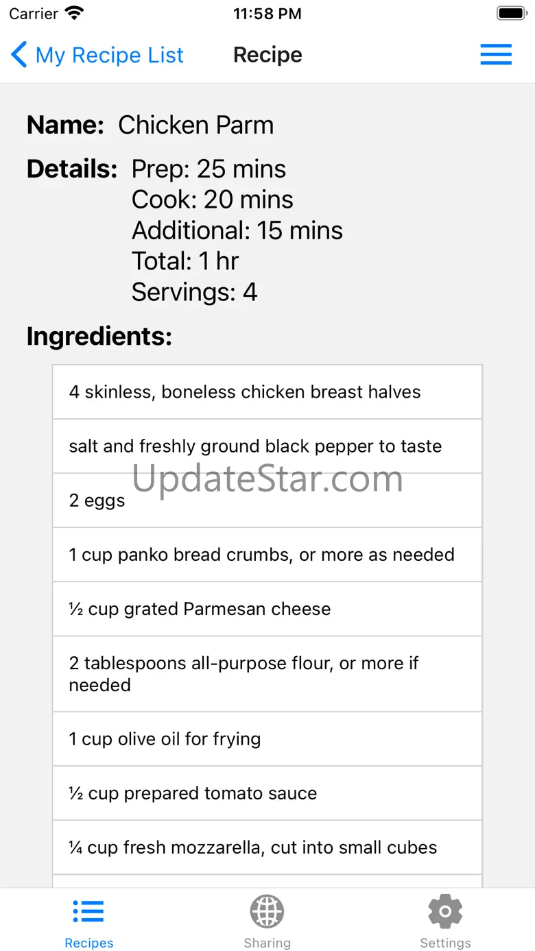 SR: Simple Recipes 1.1.13