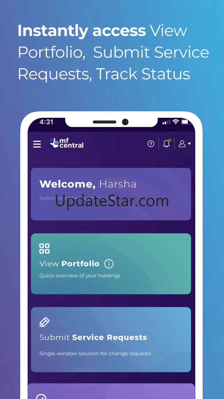MFCentral Mutual Fund App 1.0.4