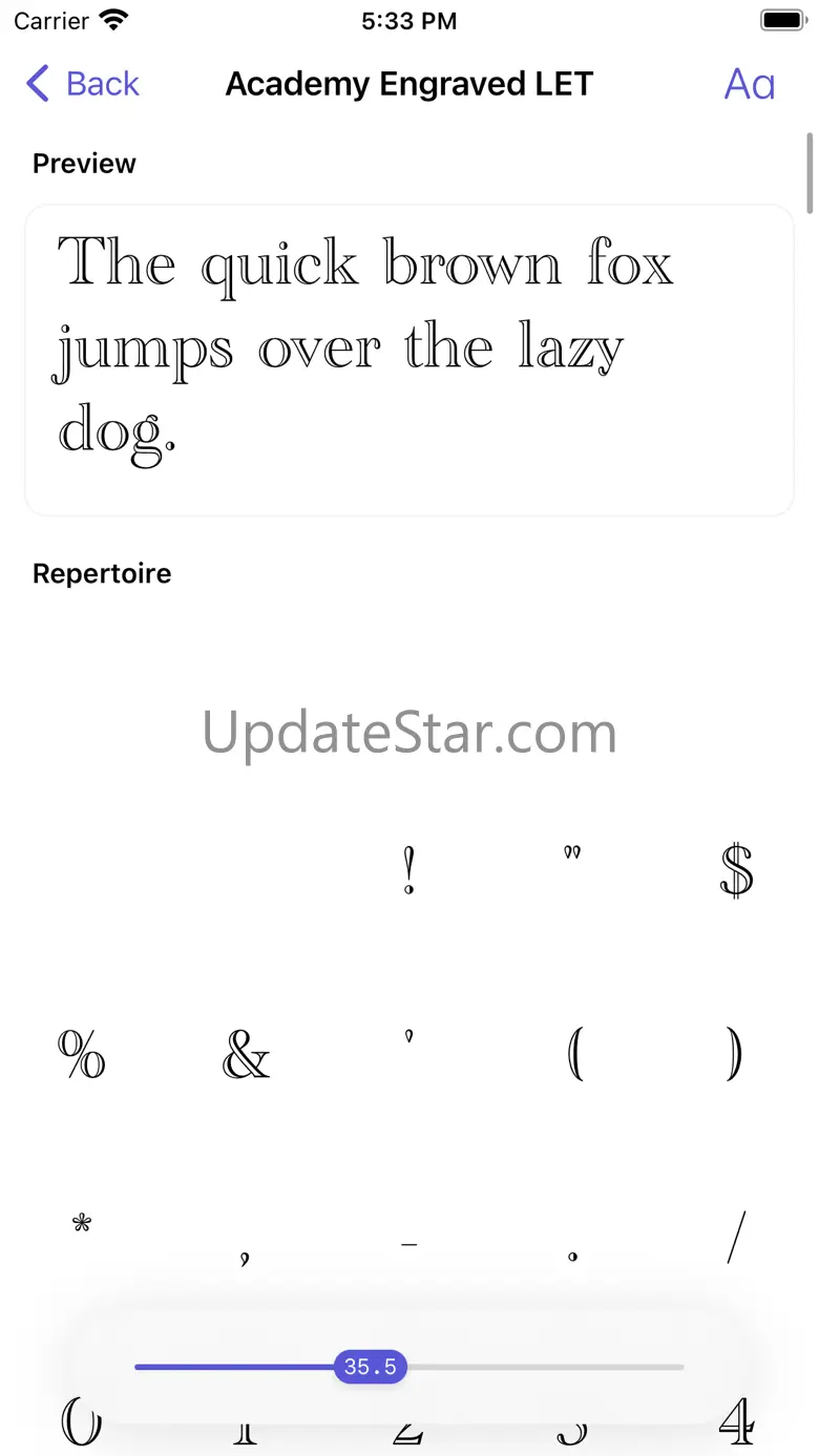 Font Book - Discover fonts 1.2.0