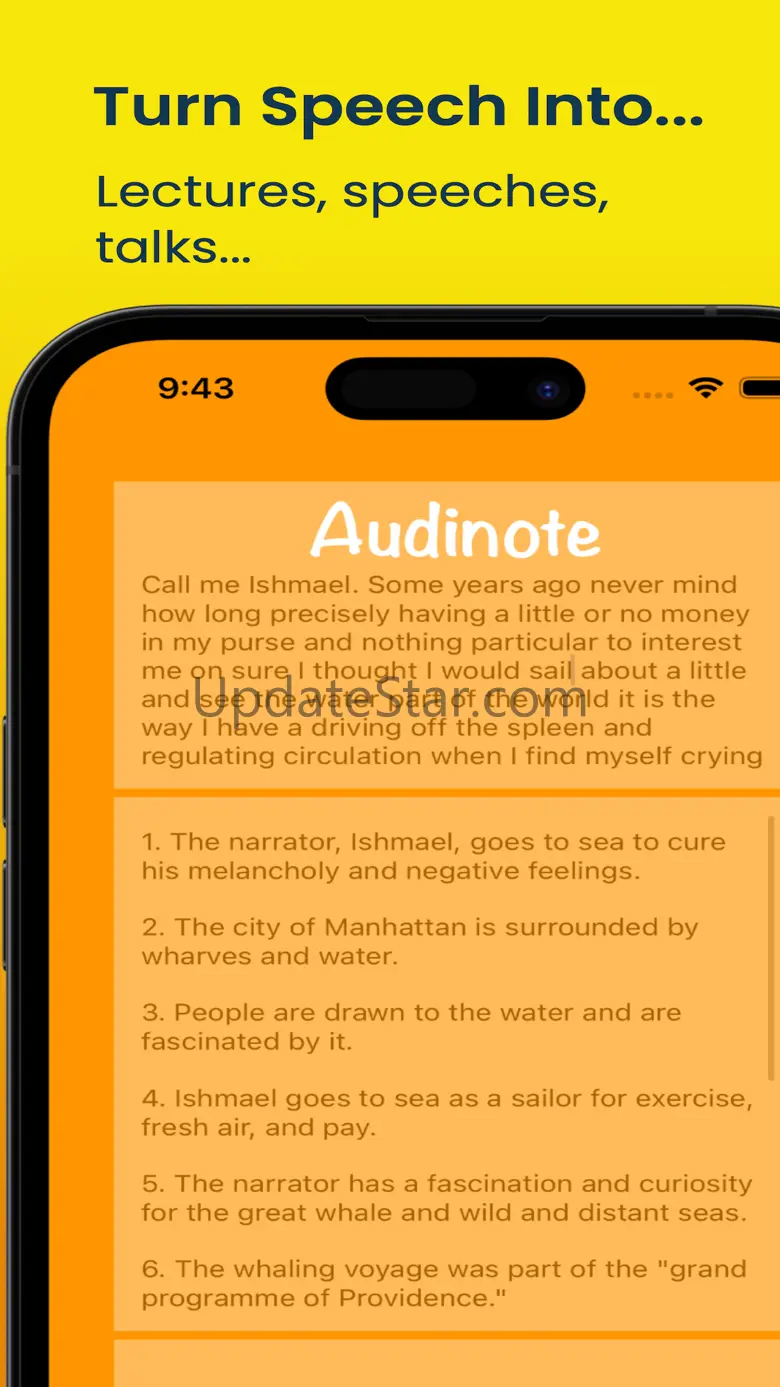 Audinote: Speech to AI Notes 1.1