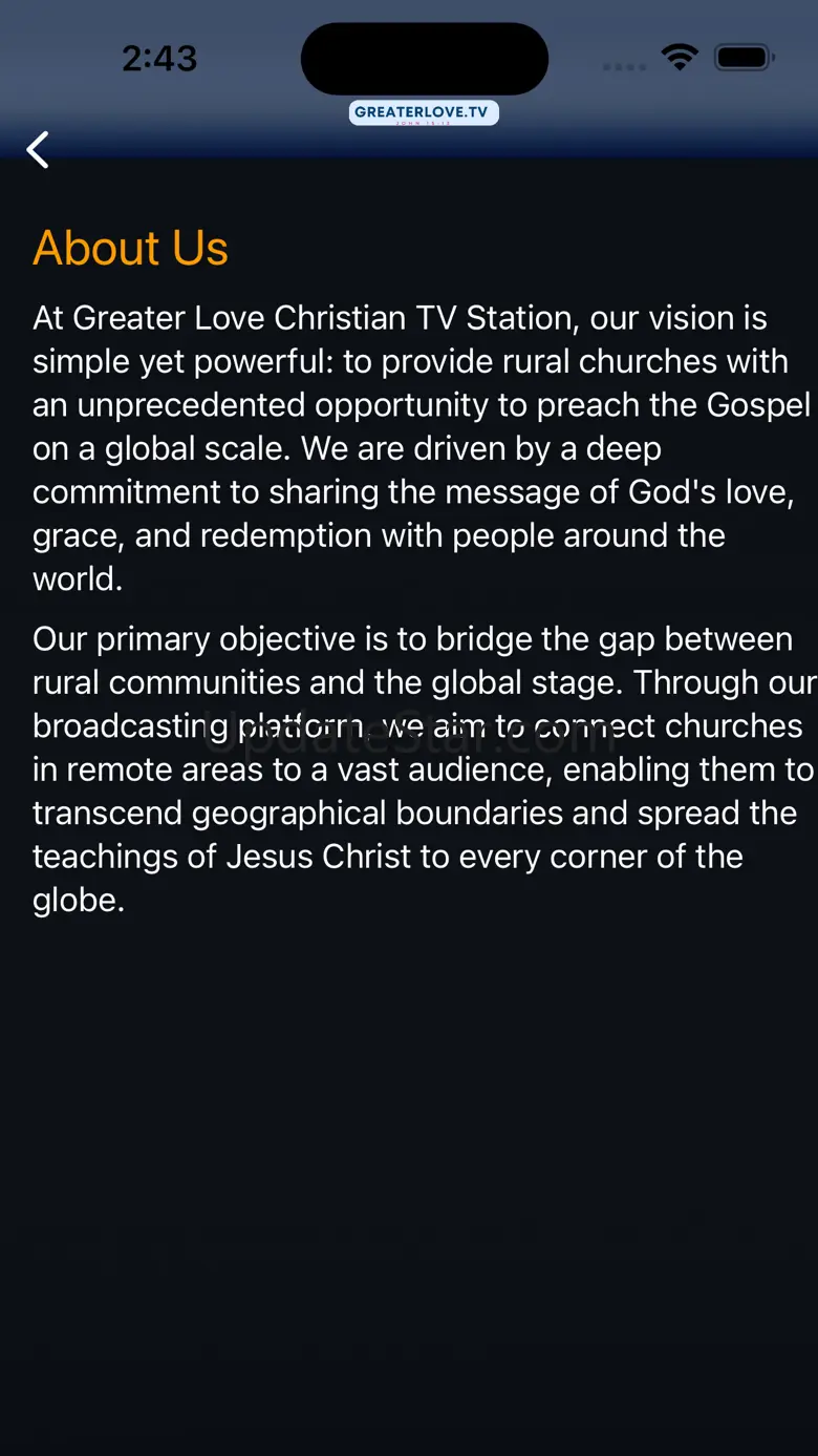 Greater Love TV 2.0.3