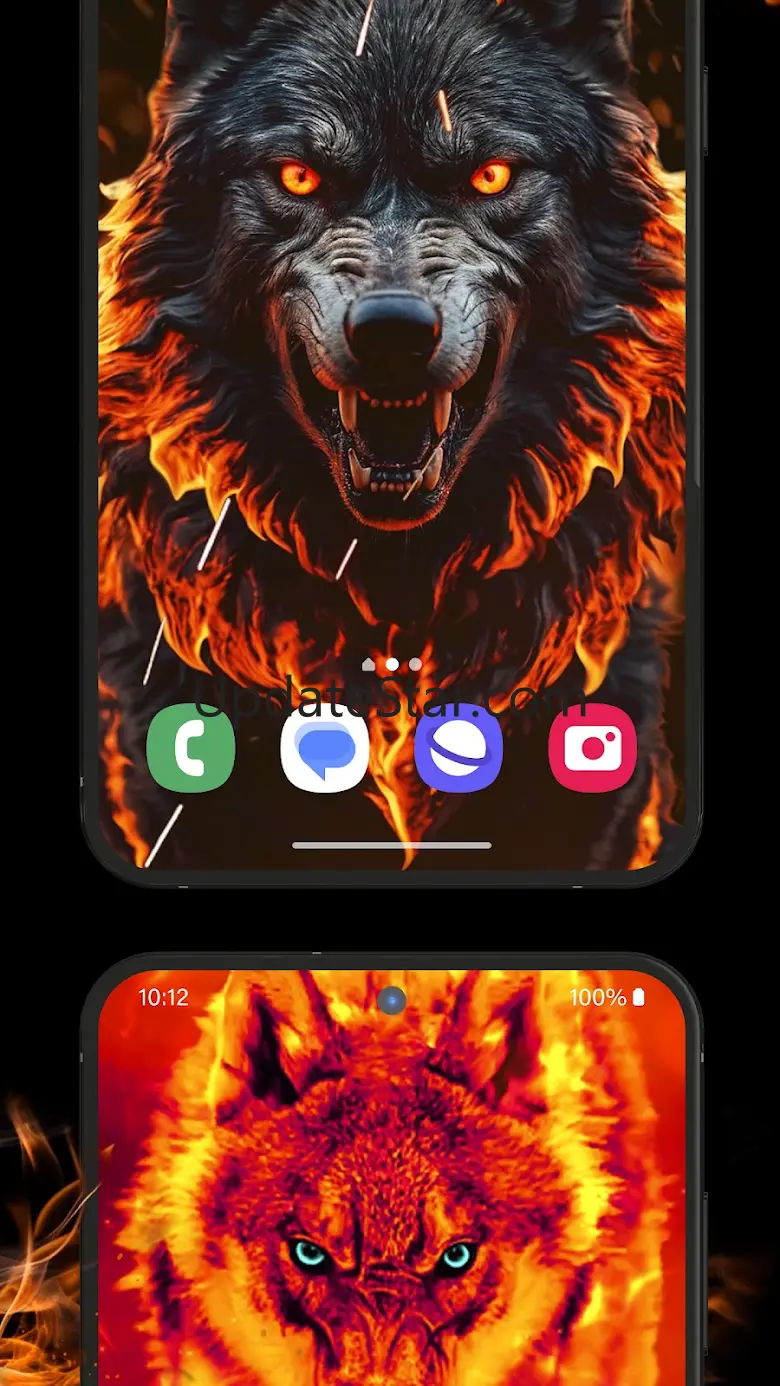 Fire Wallpaper Theme Lone Wolf 5.22.4