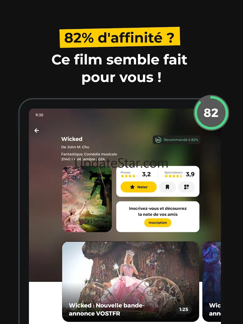 AlloCiné, les films au cinéma 9.4.0